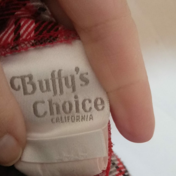 Vintage Y2K 90's School Girl Red Plaid Grunge Mini Jumper Dress sz XS S - Picture 4 of 8